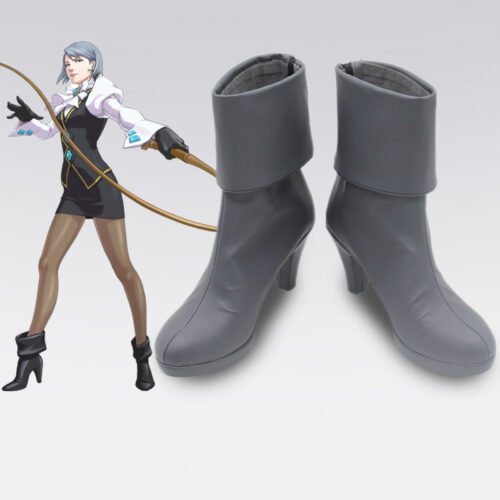 Cosplay Colorful Shoes Compatible with Ace Attorney Franziska von Karma Anime and Games Gift for Role Playing Enthusiasts Comic Exhibitions Parties Photography Costumes Graduation Season Dress Up