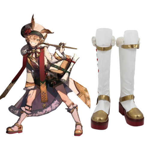 Cosplay Colorful Shoes Compatible with Arknights Leonhardt Anime and Games Gift for Role Playing Enthusiasts Comic Exhibitions Parties Photography Costumes Graduation Season Dress Up