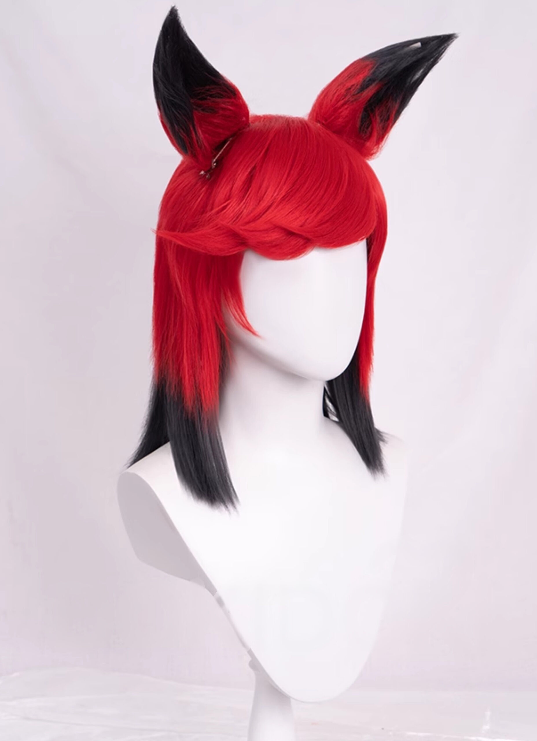 Cosplay Wig Compatible with Hazbin Hotel Alastor Popular anime and game characters Wig Halloween props Suitable for role-playing Heat Resistant Stylable Multiple Bright Colors Gift for Comic Exhibition Enthusiasts Holiday - Image 3
