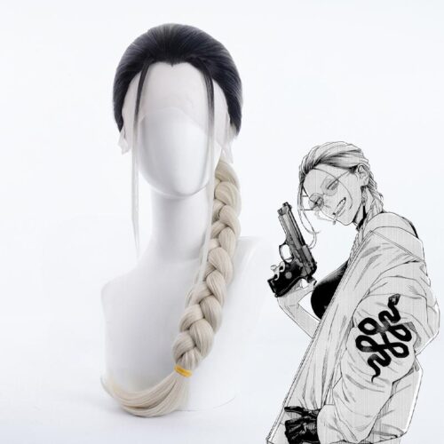 Cosplay Wig Compatible with Gokurakugai 陶 Character Wig Halloween props Suitable for role-playing Heat Resistant Stylable Multiple Bright Colors Gift for Comic Exhibition Enthusiasts Holiday