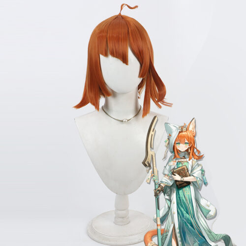 Cosplay Wig Compatible with Arknights Papyrus Character Wig Halloween props Suitable for role-playing Heat Resistant Stylable Multiple Bright Colors Gift for Comic Exhibition Enthusiasts Holiday