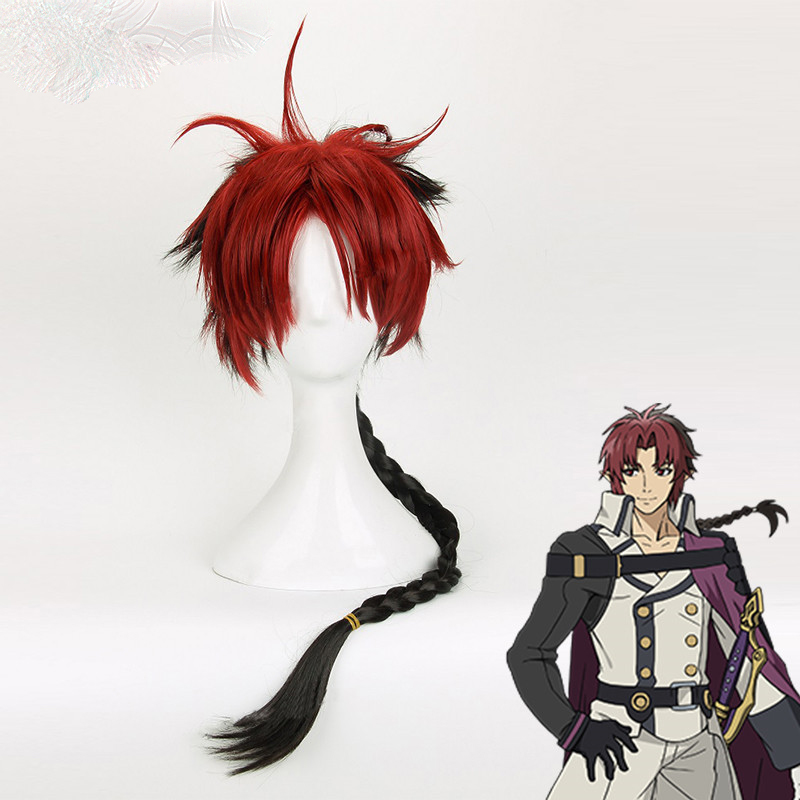Cosplay Wig Compatible with Seraph of the end Crowley Eusford Character Wig Halloween props Suitable for role-playing Heat Resistant Stylable Multiple Bright Colors Gift for Comic Exhibition Enthusiasts Holiday