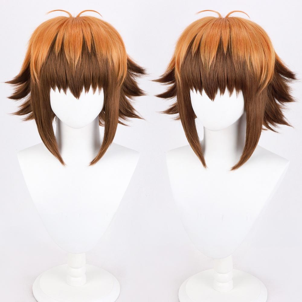 Cosplay Wig Compatible with Yugi Judai Popular anime and game characters Wig Halloween props Suitable for role-playing Heat Resistant Stylable Multiple Bright Colors Gift for Comic Exhibition Enthusiasts Holiday