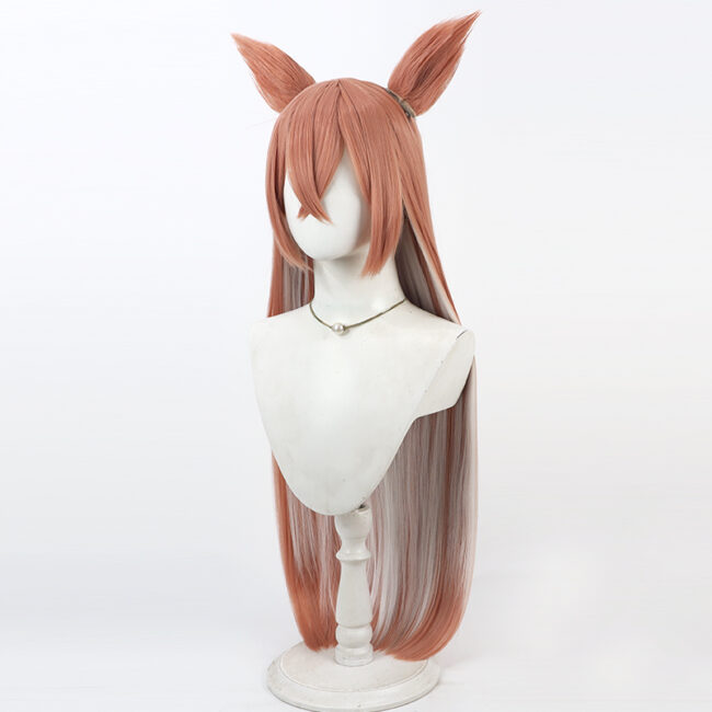 Cosplay Wig Compatible with Blue Archive Project MX Akeshiro Rumi Character Wig Halloween props Suitable for role-playing Heat Resistant Stylable Multiple Bright Colors Gift for Comic Exhibition Enthusiasts Holiday - Image 2