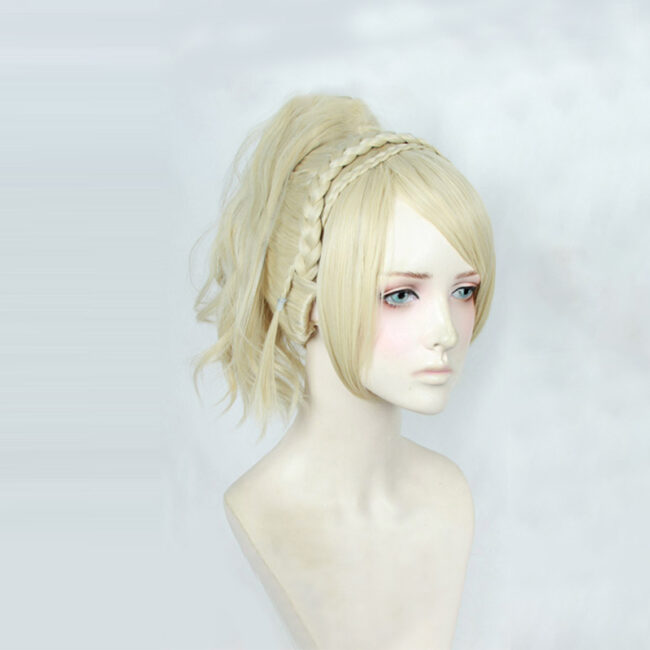 Cosplay Wig Compatible with Final Fantasy Lunafreya Nox Fleuret Character Wig Halloween props Suitable for role-playing Heat Resistant Stylable Multiple Bright Colors Gift for Comic Exhibition Enthusiasts Holiday - Image 3