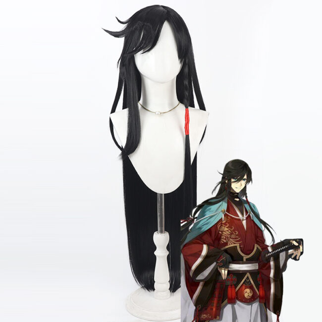 Cosplay Wig Compatible with Touken Ranbu Izuminokamikanesada Character Wig Halloween props Suitable for role-playing Heat Resistant Stylable Multiple Bright Colors Gift for Comic Exhibition Enthusiasts Holiday
