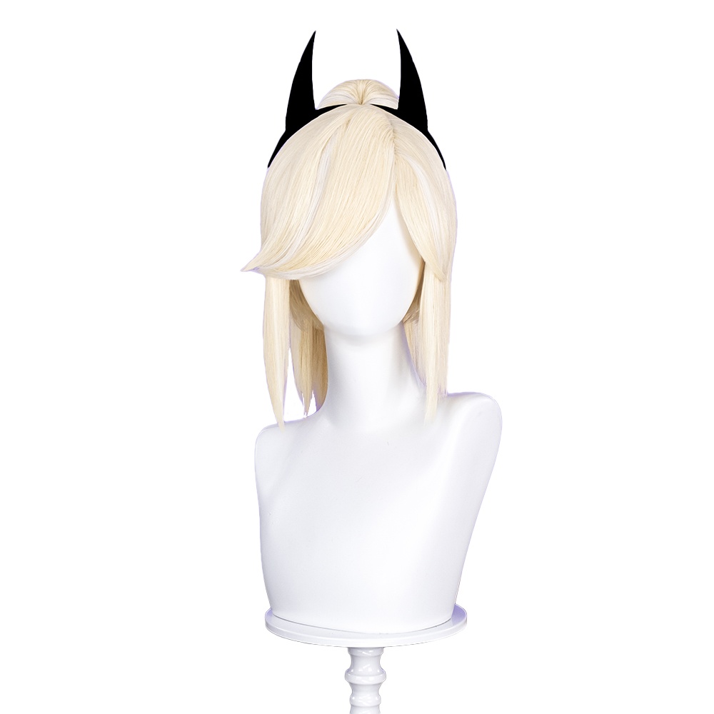 Cosplay Wig Compatible with Hazbin Hotel Ondine Savage Popular anime and game characters Wig Halloween props Suitable for role-playing Heat Resistant Stylable Multiple Bright Colors Gift for Comic Exhibition Enthusiasts Holiday