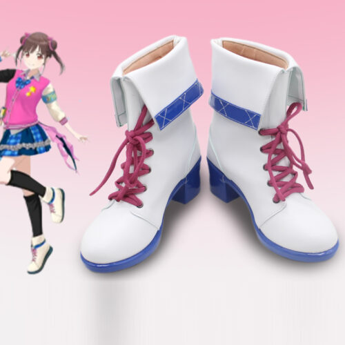Cosplay Colorful Shoes Compatible with THE IDOLM@STER SHINY COLORS Saijo Juri Sonoda Chiyoko Anime and Games Gift for Role Playing Enthusiasts Comic Exhibitions Parties Photography Costumes Graduation Season Dress Up