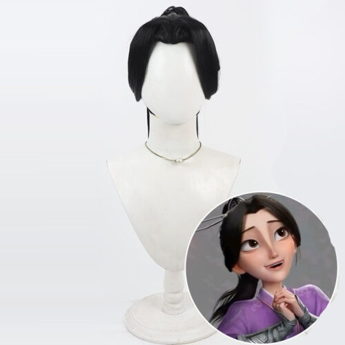 Cosplay Wig Compatible with Ne Zha 殷夫人 Character Wig Halloween props Suitable for role-playing Heat Resistant Stylable Multiple Bright Colors Gift for Comic Exhibition Enthusiasts Holiday