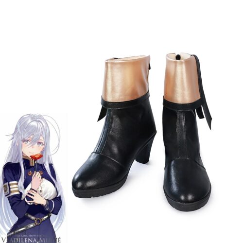 Cosplay Colorful Shoes Compatible with 86 -eightysix- Vladilena·Milize Anime and Games Gift for Role Playing Enthusiasts Comic Exhibitions Parties Photography Costumes Graduation Season Dress Up
