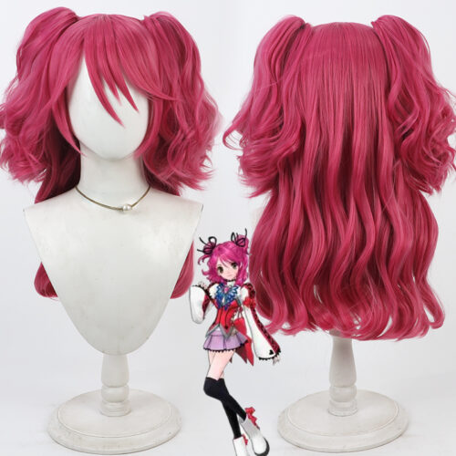 Cosplay Wig Compatible with Tales of Graces シェリアバーンズ  Character Wig Halloween props Suitable for role-playing Heat Resistant Stylable Multiple Bright Colors Gift for Comic Exhibition Enthusiasts Holiday