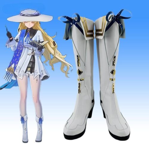 Cosplay Colorful Shoes Compatible with WutheringWaves Phoebe Anime and Games Gift for Role Playing Enthusiasts Comic Exhibitions Parties Photography Costumes Graduation Season Dress Up