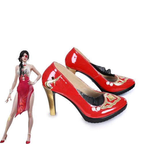 Cosplay Colorful Shoes Compatible with NARAKA:BLADEPOINT Valda Cui Anime and Games Gift for Role Playing Enthusiasts Comic Exhibitions Parties Photography Costumes Graduation Season Dress Up