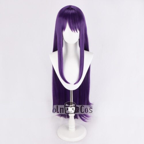 Cosplay Wig Compatible with Doki Doki Literature Club Plus! Yūri Character Wig Halloween props Suitable for role-playing Heat Resistant Stylable Multiple Bright Colors Gift for Comic Exhibition Enthusiasts Holiday