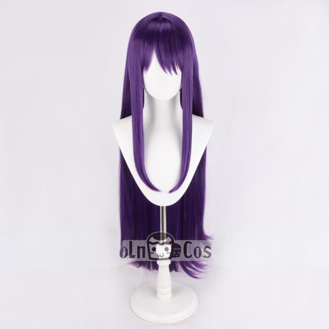 Cosplay Wig Compatible with Doki Doki Literature Club Plus! Yūri Character Wig Halloween props Suitable for role-playing Heat Resistant Stylable Multiple Bright Colors Gift for Comic Exhibition Enthusiasts Holiday
