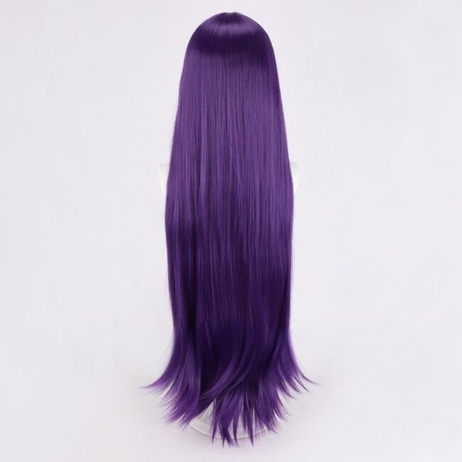 Cosplay Wig Compatible with Doki Doki Literature Club Plus! Yūri Character Wig Halloween props Suitable for role-playing Heat Resistant Stylable Multiple Bright Colors Gift for Comic Exhibition Enthusiasts Holiday - Image 4