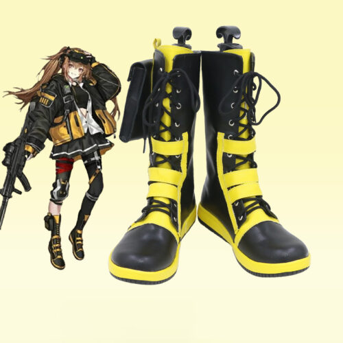 Cosplay Colorful Shoes Compatible with Girls' Frontline ump9 Universal Machine Pistol Anime and Games Gift for Role Playing Enthusiasts Comic Exhibitions Parties Photography Costumes Graduation Season Dress Up