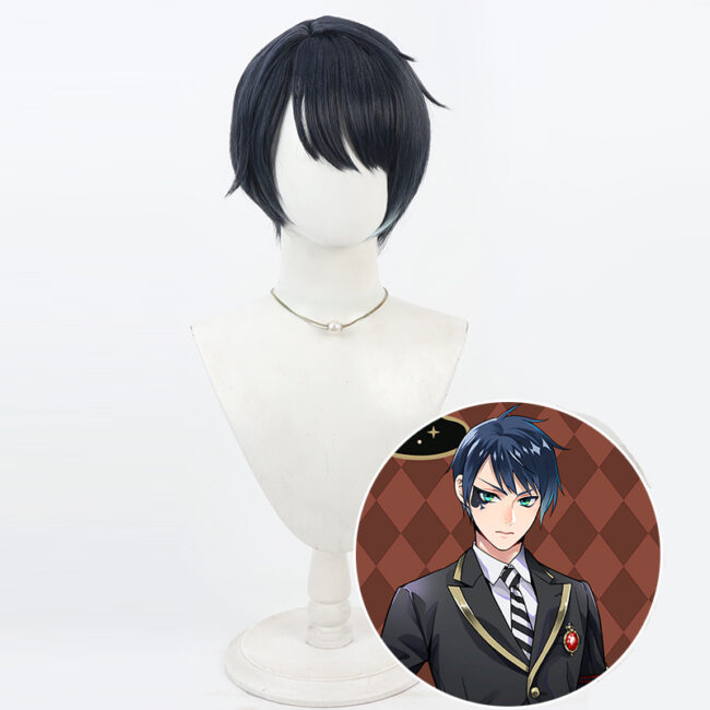 Cosplay Wig Compatible with Twisted-Wonderland Deuce Character Wig Halloween props Suitable for role-playing Heat Resistant Stylable Multiple Bright Colors Gift for Comic Exhibition Enthusiasts Holiday
