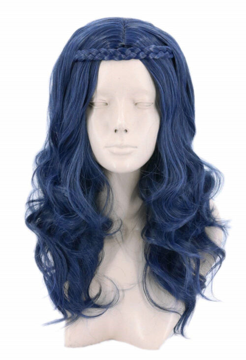 Cosplay Wig Compatible with Descendants Evie Character Wig Halloween props Suitable for role-playing Heat Resistant Stylable Multiple Bright Colors Gift for Comic Exhibition Enthusiasts Holiday