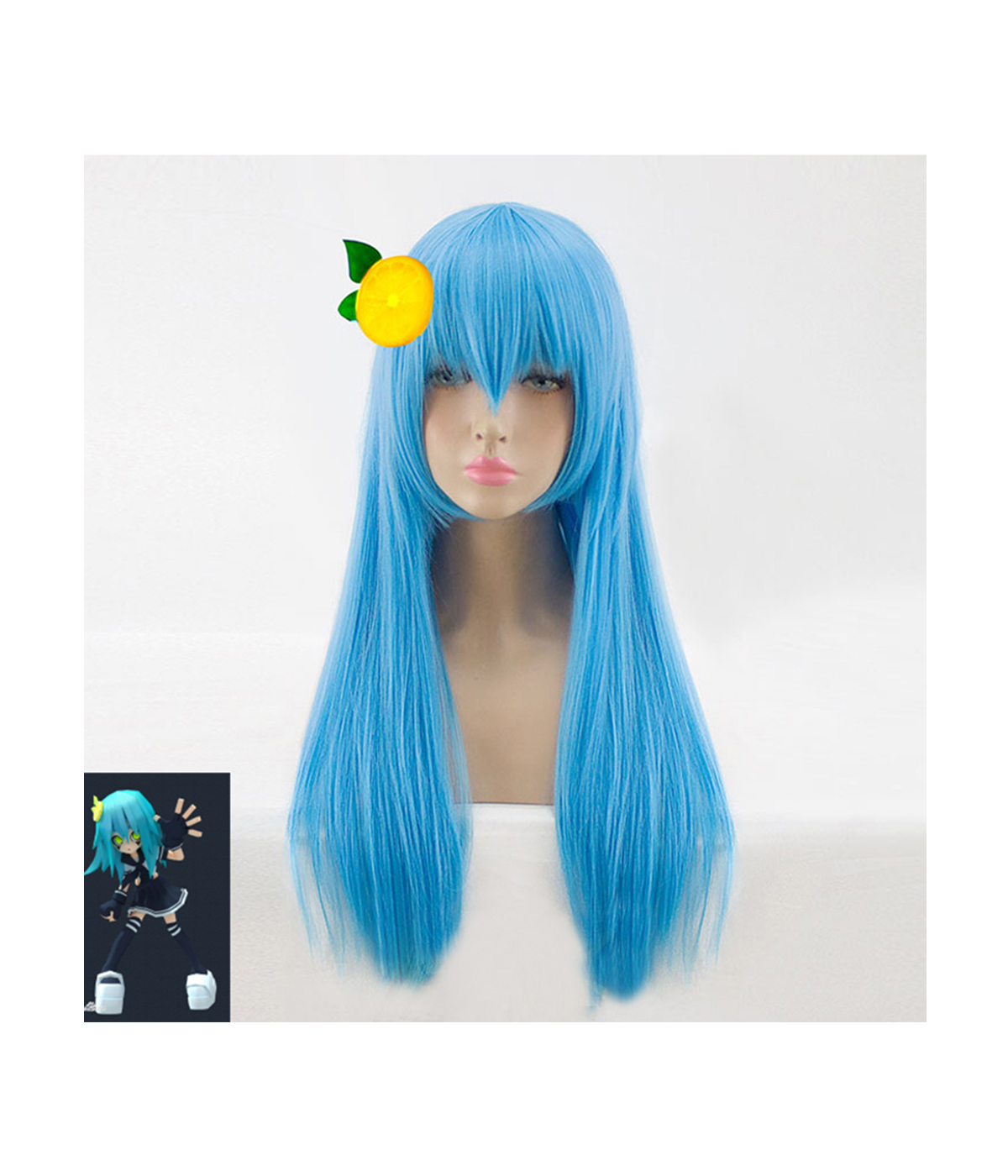 Cosplay Wig Compatible with AOTU Lemon Character Wig Halloween props Suitable for role-playing Heat Resistant Stylable Multiple Bright Colors Gift for Comic Exhibition Enthusiasts Holiday
