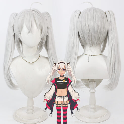 Cosplay Wig Compatible with VTuber Matsukai Mao Character Wig Halloween props Suitable for role-playing Heat Resistant Stylable Multiple Bright Colors Gift for Comic Exhibition Enthusiasts Holiday