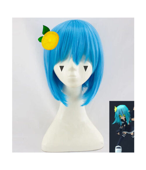 Cosplay Wig Compatible with AOTU Lemon Character Wig Halloween props Suitable for role-playing Heat Resistant Stylable Multiple Bright Colors Gift for Comic Exhibition Enthusiasts Holiday