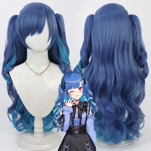 Cosplay Wig Compatible with VTuber Nishizono Chigusa Character Wig Halloween props Suitable for role-playing Heat Resistant Stylable Multiple Bright Colors Gift for Comic Exhibition Enthusiasts Holiday