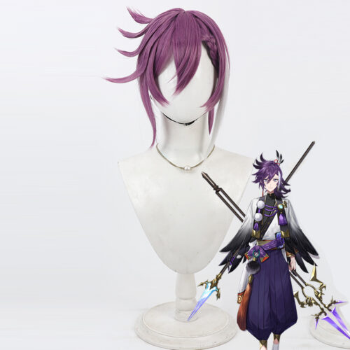 Cosplay Wig Compatible with VTuber Banzoin Hakka Character Wig Halloween props Suitable for role-playing Heat Resistant Stylable Multiple Bright Colors Gift for Comic Exhibition Enthusiasts Holiday