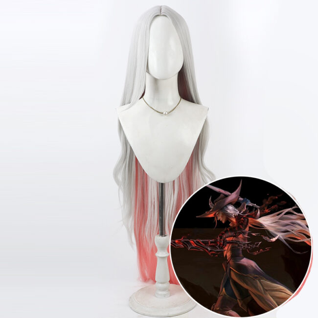 Cosplay Wig Compatible with LoL Yone Character Wig Halloween props Suitable for role-playing Heat Resistant Stylable Multiple Bright Colors Gift for Comic Exhibition Enthusiasts Holiday