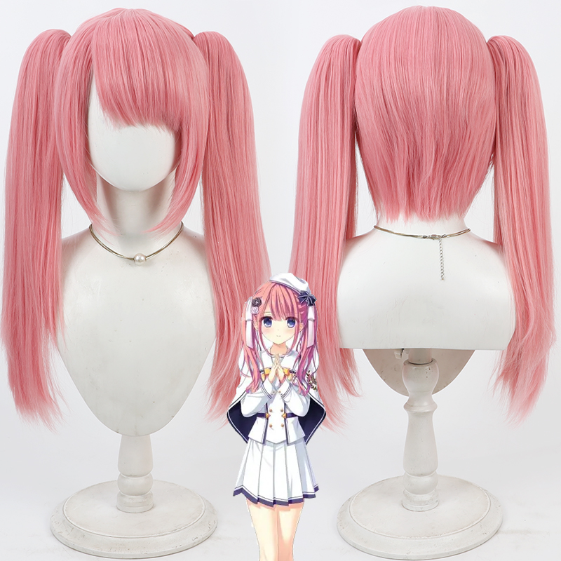 Cosplay Wig Compatible with 白河あかり Character Wig Halloween props Suitable for role-playing Heat Resistant Stylable Multiple Bright Colors Gift for Comic Exhibition Enthusiasts Holiday