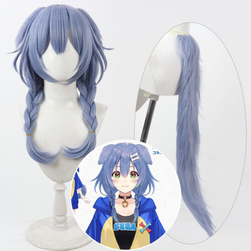 Cosplay Wig Compatible with VTuber Inugami Korone Character Wig Halloween props Suitable for role-playing Heat Resistant Stylable Multiple Bright Colors Gift for Comic Exhibition Enthusiasts Holiday