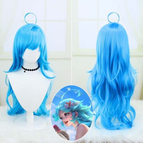Cosplay Wig Compatible with King of Glory Dolia Character Wig Halloween props Suitable for role-playing Heat Resistant Stylable Multiple Bright Colors Gift for Comic Exhibition Enthusiasts Holiday