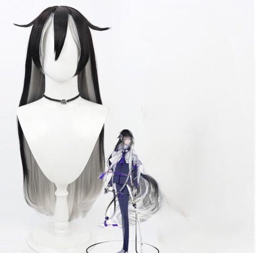 Cosplay Wig Compatible with Touken Ranbu Juuzumaru Tsunetsugu Popular anime and game characters Wig Halloween props Suitable for role-playing Heat Resistant Stylable Multiple Bright Colors Gift for Comic Exhibition Enthusiasts Holiday