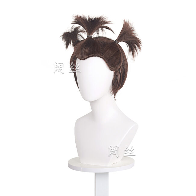 Cosplay Wig Compatible with Ne Zha Shen Xiaobao Character Wig Halloween props Suitable for role-playing Heat Resistant Stylable Multiple Bright Colors Gift for Comic Exhibition Enthusiasts Holiday - Image 2