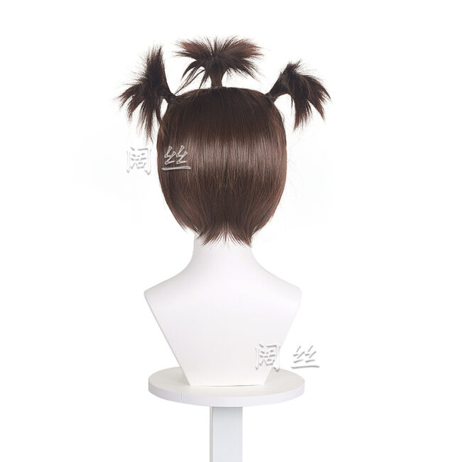 Cosplay Wig Compatible with Ne Zha Shen Xiaobao Character Wig Halloween props Suitable for role-playing Heat Resistant Stylable Multiple Bright Colors Gift for Comic Exhibition Enthusiasts Holiday - Image 3