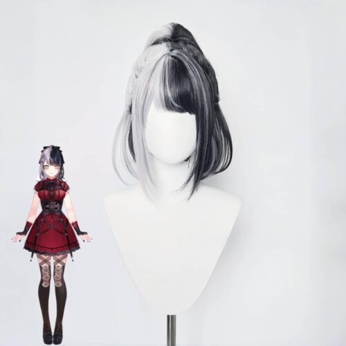Cosplay Wig Compatible with hololive Shiori Novella Character Wig Halloween props Suitable for role-playing Heat Resistant Stylable Multiple Bright Colors Gift for Comic Exhibition Enthusiasts Holiday