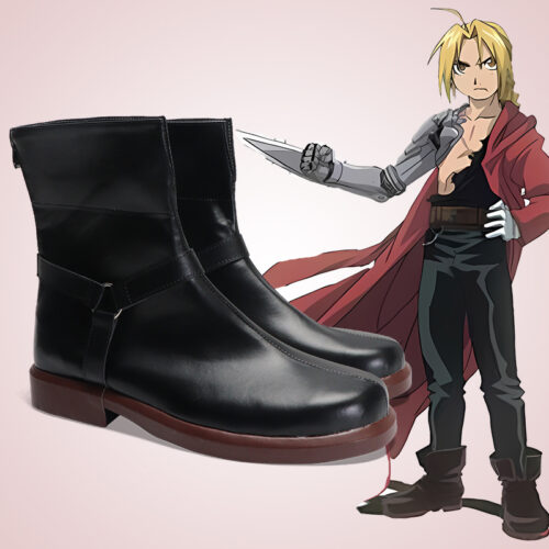 Cosplay Colorful Shoes Compatible with FULLMETAL ALCHEMIST Edward Elric Anime and Games Gift for Role Playing Enthusiasts Comic Exhibitions Parties Photography Costumes Graduation Season Dress Up