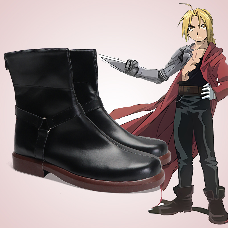 Cosplay Colorful Shoes Compatible with FULLMETAL ALCHEMIST Edward Elric Anime and Games Gift for Role Playing Enthusiasts Comic Exhibitions Parties Photography Costumes Graduation Season Dress Up