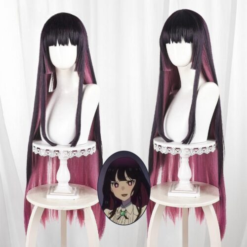 Cosplay Wig Compatible with Rokku wa shukujo no tashinamideshite 黒鉄音羽 Character Wig Halloween props Suitable for role-playing Heat Resistant Stylable Multiple Bright Colors Gift for Comic Exhibition Enthusiasts Holiday