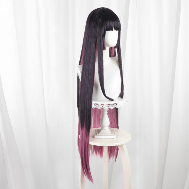 Cosplay Wig Compatible with Rokku wa shukujo no tashinamideshite 黒鉄音羽 Character Wig Halloween props Suitable for role-playing Heat Resistant Stylable Multiple Bright Colors Gift for Comic Exhibition Enthusiasts Holiday - Image 4