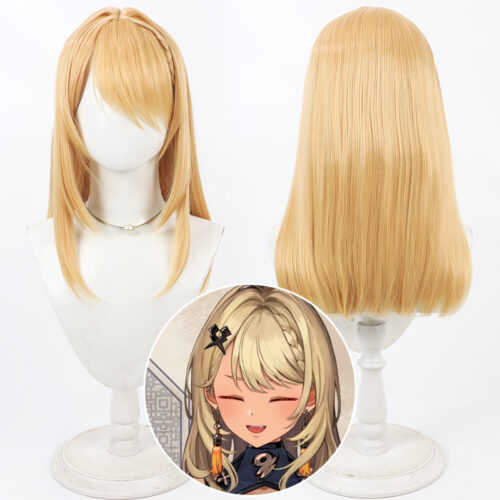 Cosplay Wig Compatible with VTuber 神成きゅぴ Character Wig Halloween props Suitable for role-playing Heat Resistant Stylable Multiple Bright Colors Gift for Comic Exhibition Enthusiasts Holiday