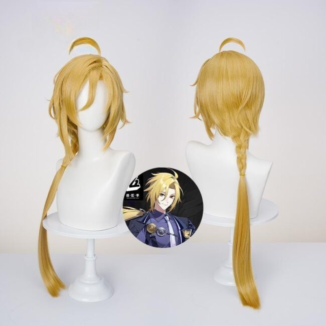 Cosplay Wig Compatible with Zenless Zone Zero Hugo Character Wig Halloween props Suitable for role-playing Heat Resistant Stylable Multiple Bright Colors Gift for Comic Exhibition Enthusiasts Holiday