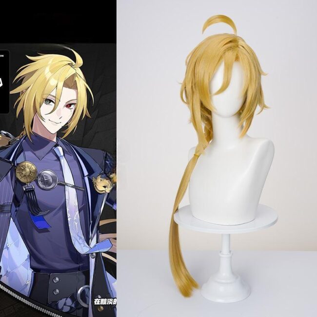 Cosplay Wig Compatible with Zenless Zone Zero Hugo Character Wig Halloween props Suitable for role-playing Heat Resistant Stylable Multiple Bright Colors Gift for Comic Exhibition Enthusiasts Holiday - Image 3