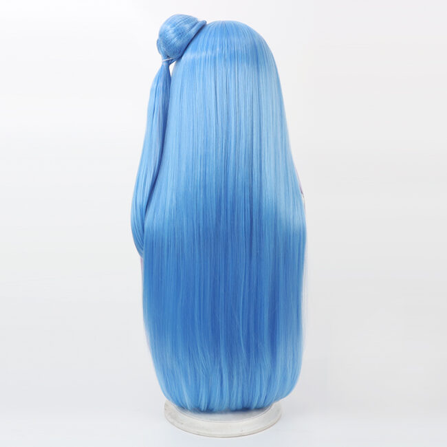 Cosplay Wig Compatible with You and idol Pretty Cure! Aokaze Nana Character Wig Halloween props Suitable for role-playing Heat Resistant Stylable Multiple Bright Colors Gift for Comic Exhibition Enthusiasts Holiday - Image 2