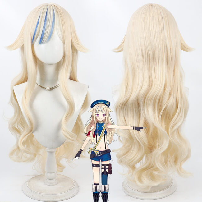 Cosplay Wig Compatible with VTuber Suzuki Hina Character Wig Halloween props Suitable for role-playing Heat Resistant Stylable Multiple Bright Colors Gift for Comic Exhibition Enthusiasts Holiday