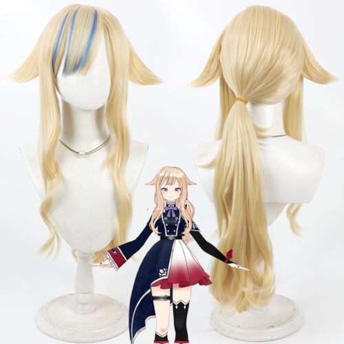 Cosplay Wig Compatible with VTuber Suzuki Hina Character Wig Halloween props Suitable for role-playing Heat Resistant Stylable Multiple Bright Colors Gift for Comic Exhibition Enthusiasts Holiday