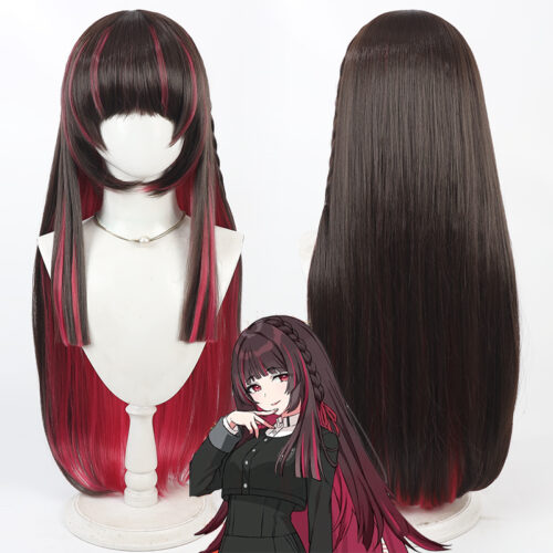 Cosplay Wig Compatible with Gakuen IDOLM@STER しらくさ しおん Character Wig Halloween props Suitable for role-playing Heat Resistant Stylable Multiple Bright Colors Gift for Comic Exhibition Enthusiasts Holiday