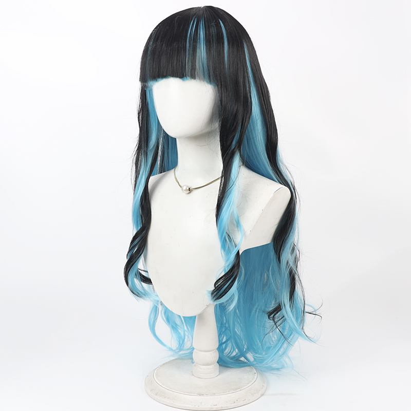 Cosplay Wig Compatible with Fate Grand Order FGO Tlaloc Character Wig Halloween props Suitable for role-playing Heat Resistant Stylable Multiple Bright Colors Gift for Comic Exhibition Enthusiasts Holiday - Image 4