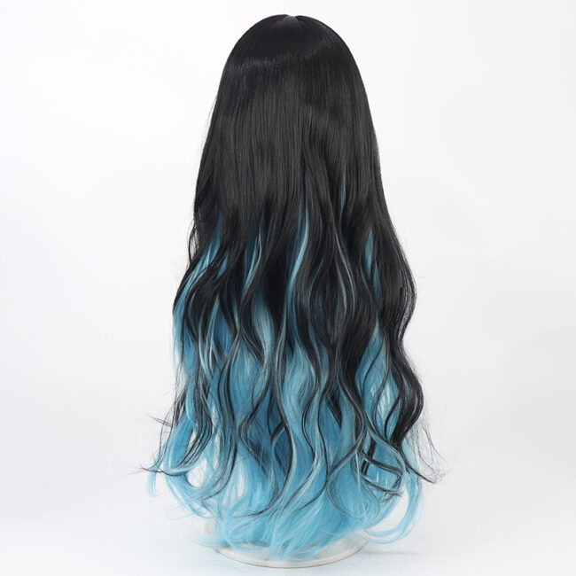 Cosplay Wig Compatible with Fate Grand Order FGO Tlaloc Character Wig Halloween props Suitable for role-playing Heat Resistant Stylable Multiple Bright Colors Gift for Comic Exhibition Enthusiasts Holiday - Image 2