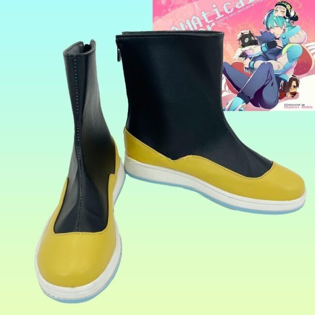 Cosplay Colorful Shoes Compatible with DRAMAtical Murder Serakaki Aoba Anime and Games Gift for Role Playing Enthusiasts Comic Exhibitions Parties Photography Costumes Graduation Season Dress Up
